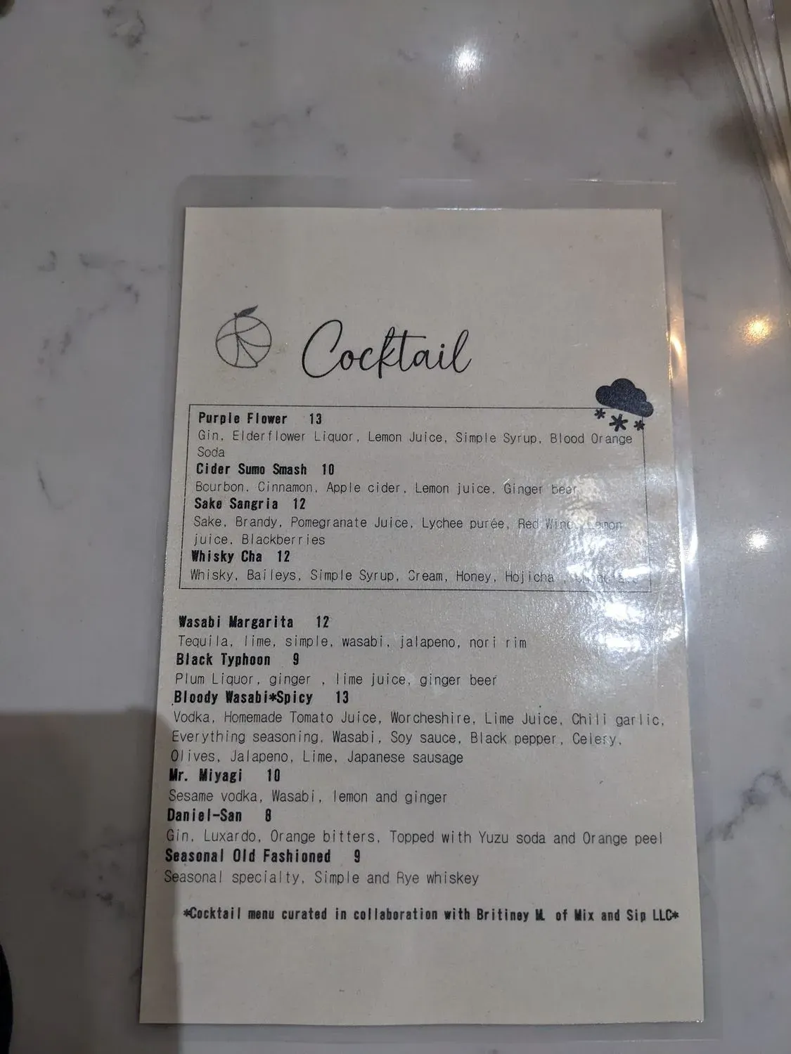 Menu 5