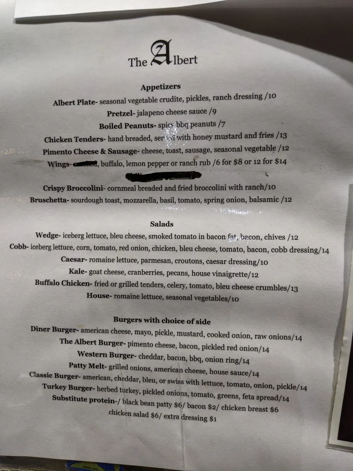 Menu 5