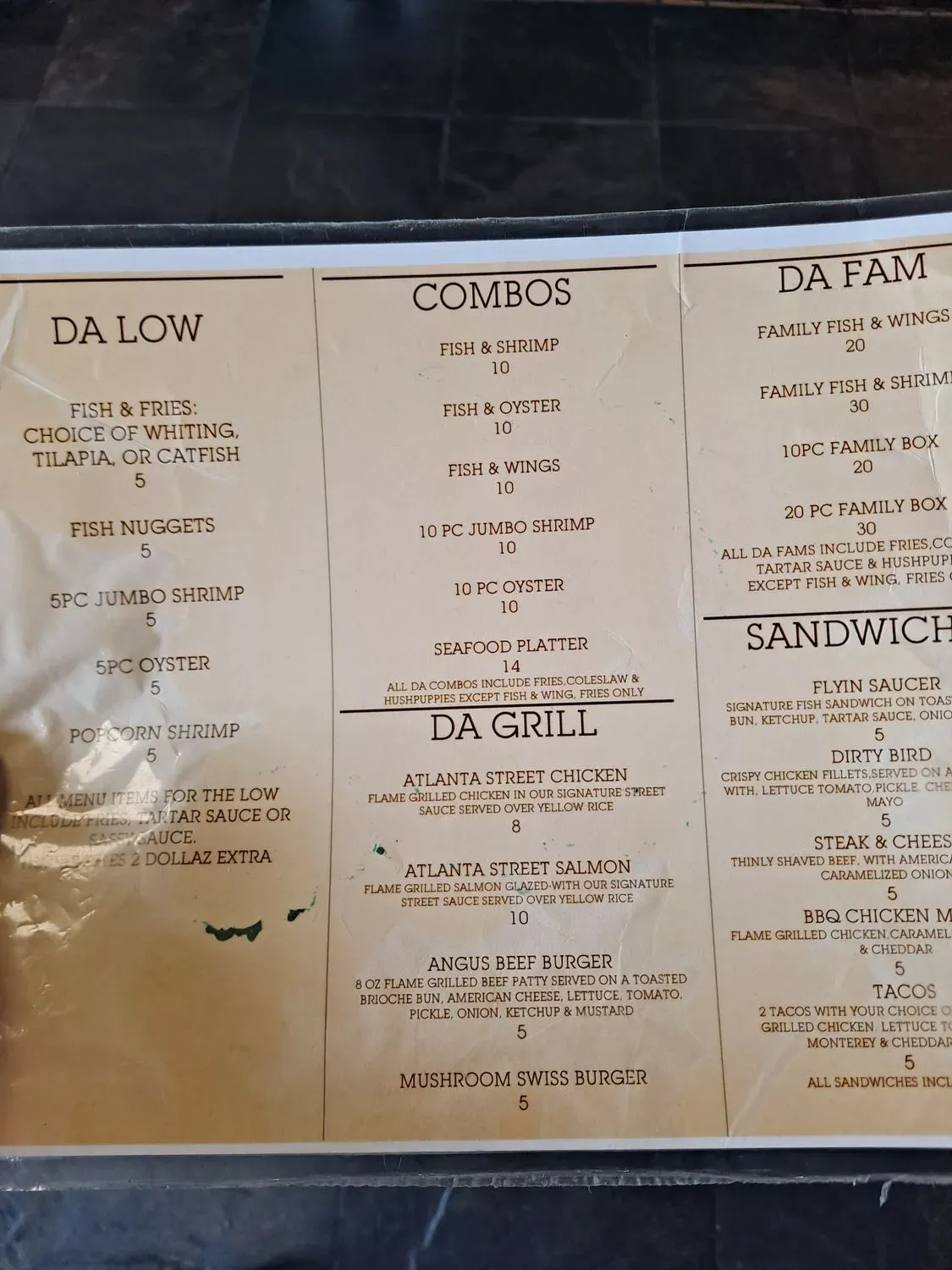 Menu 1