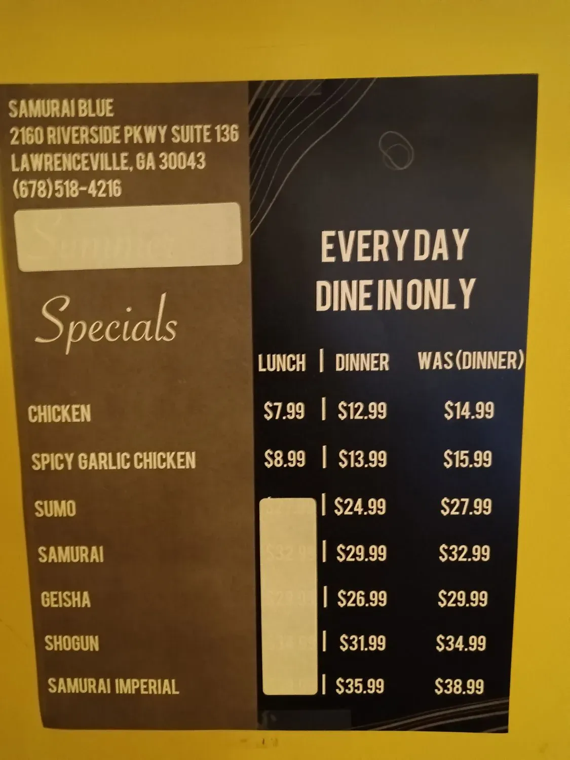 Menu 5