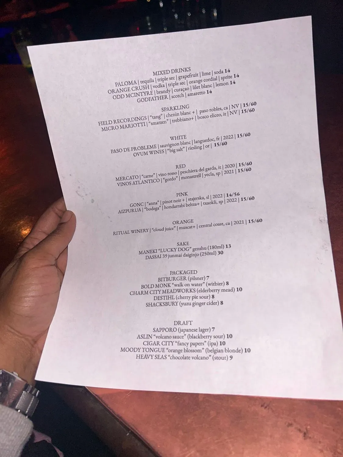 Menu 6