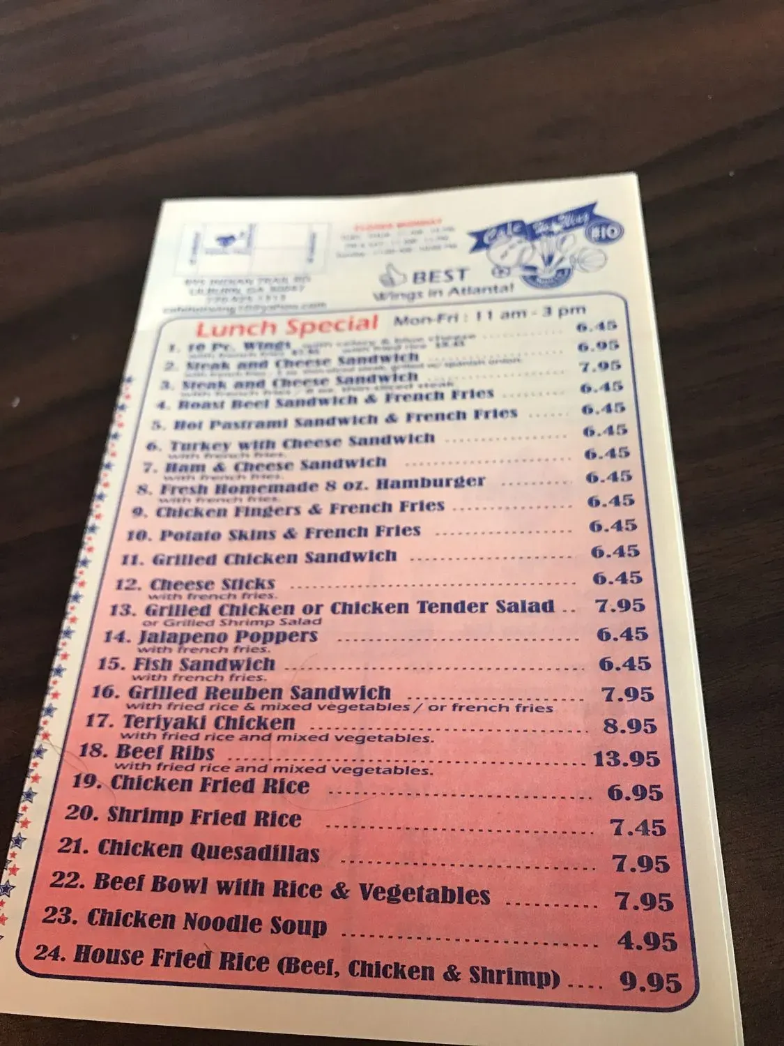 Menu 6