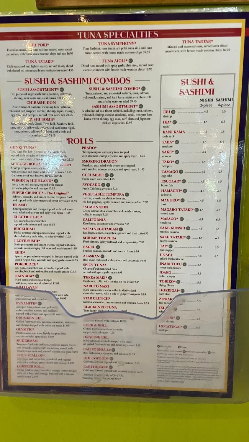 Menu 2