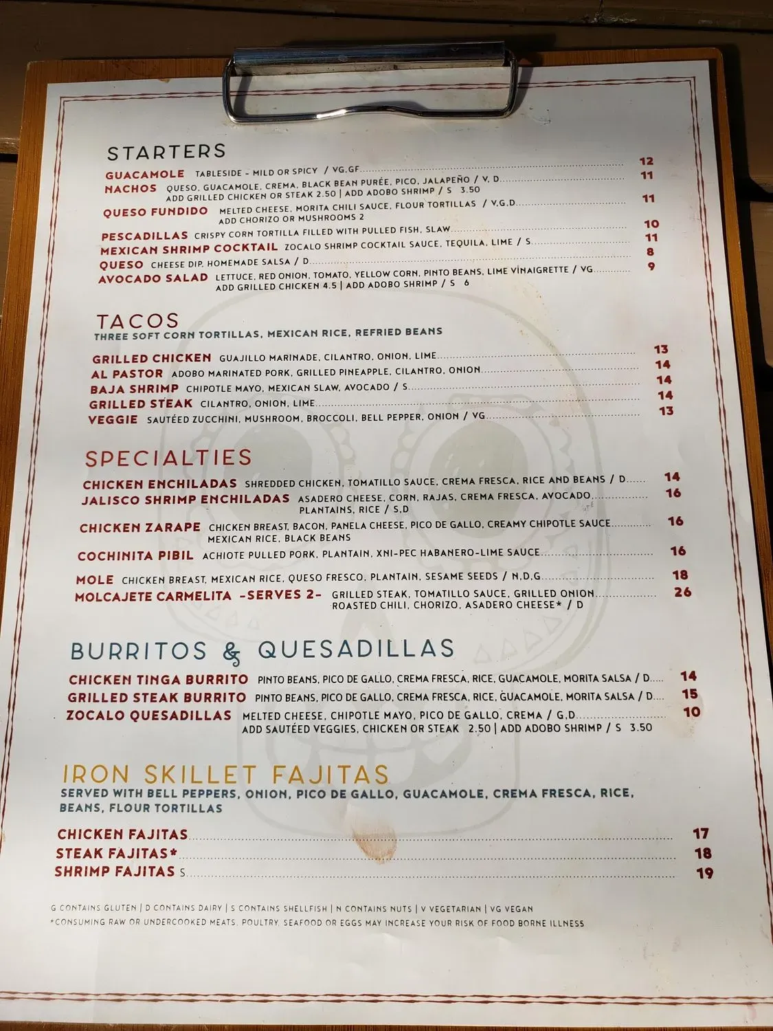 Menu 1