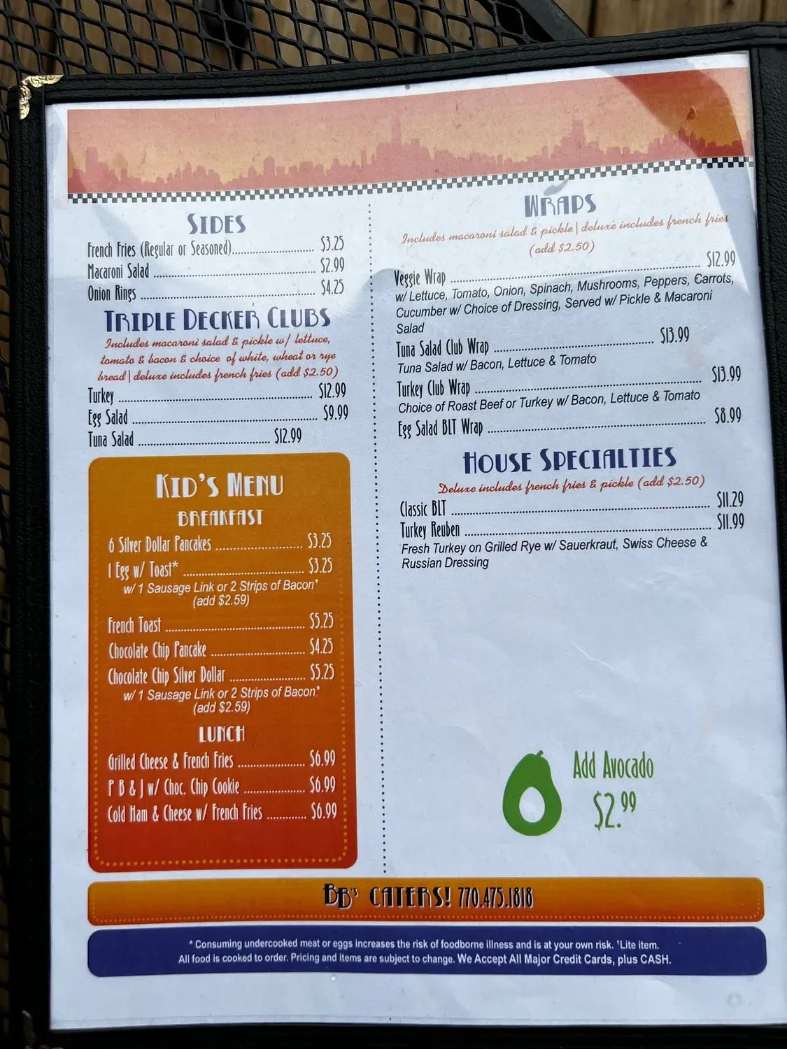 Menu 6