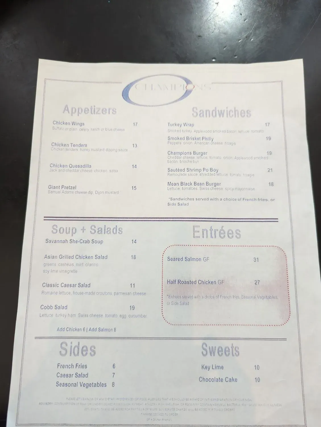 Menu 4