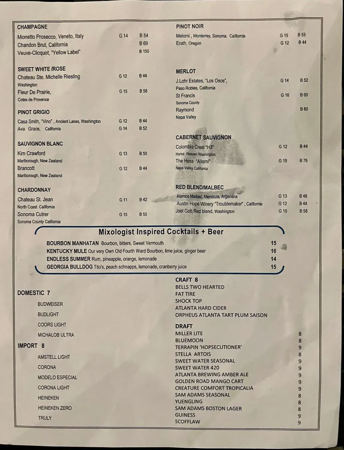 Menu 2