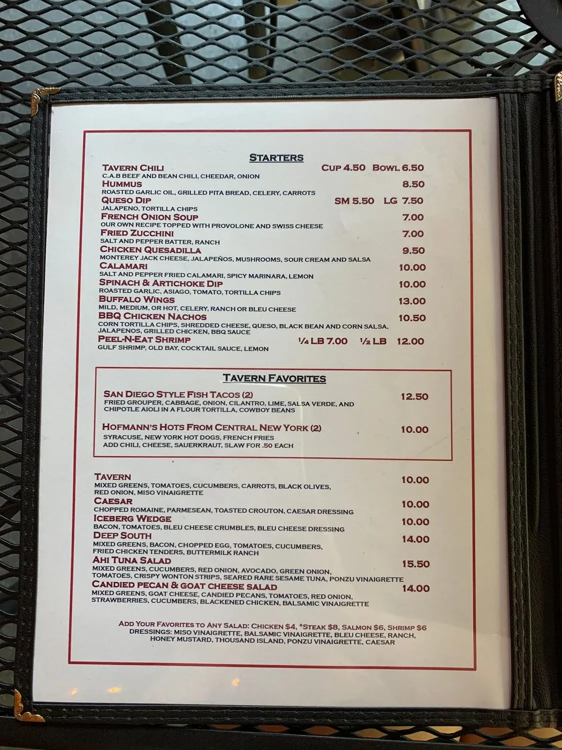 Menu 2