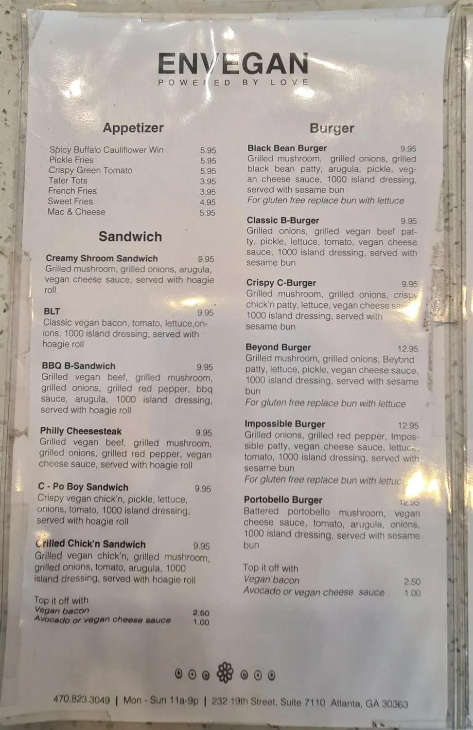 Menu 5