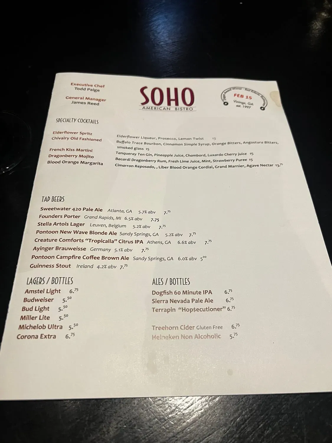 Menu 1