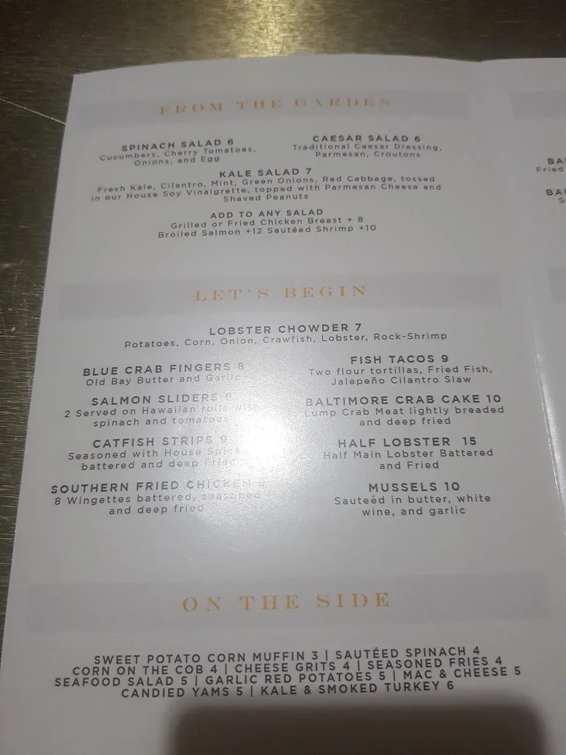 Menu 6