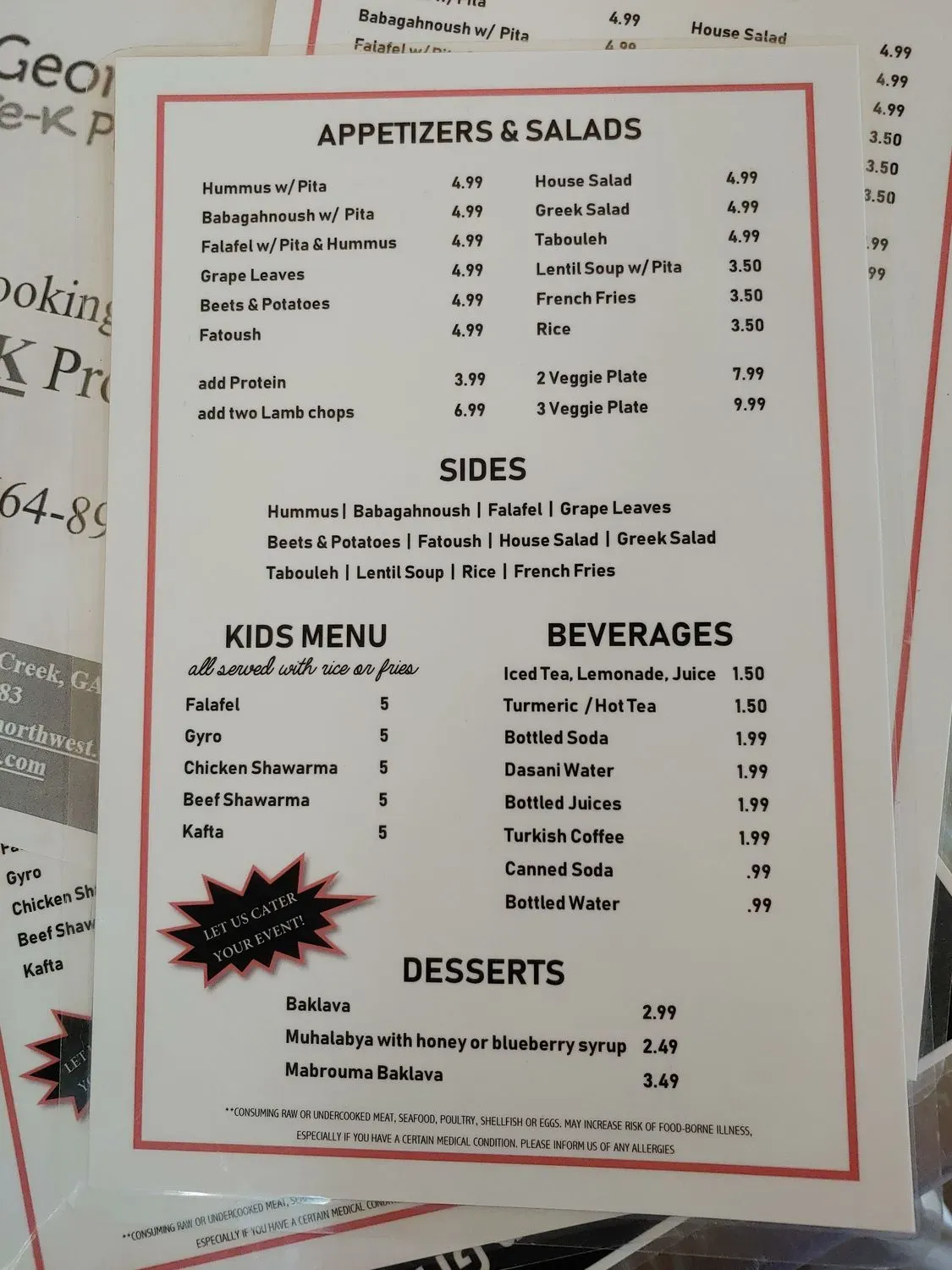 Menu 5