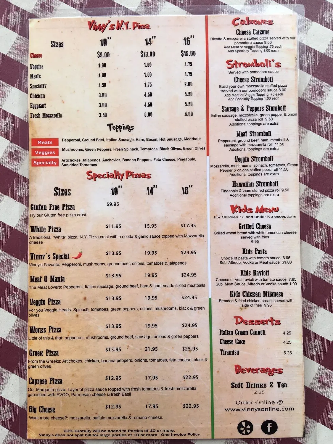 Menu 2