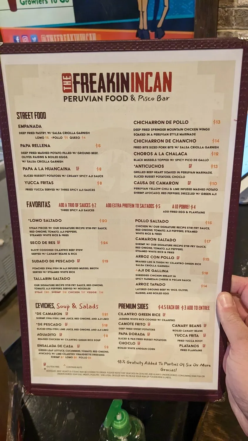 Menu 5