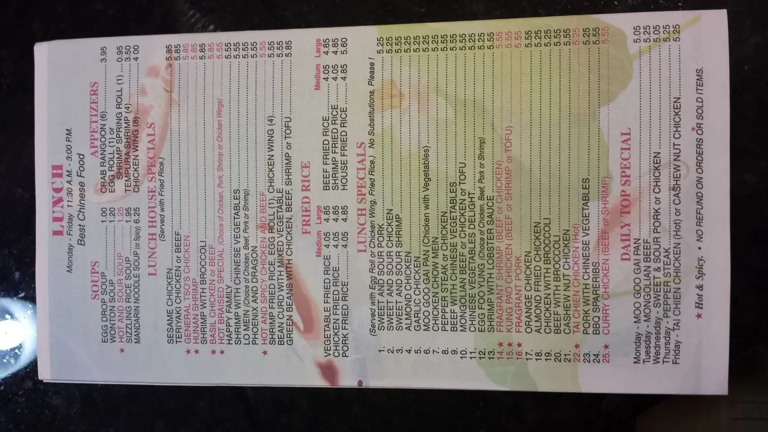 Menu 4