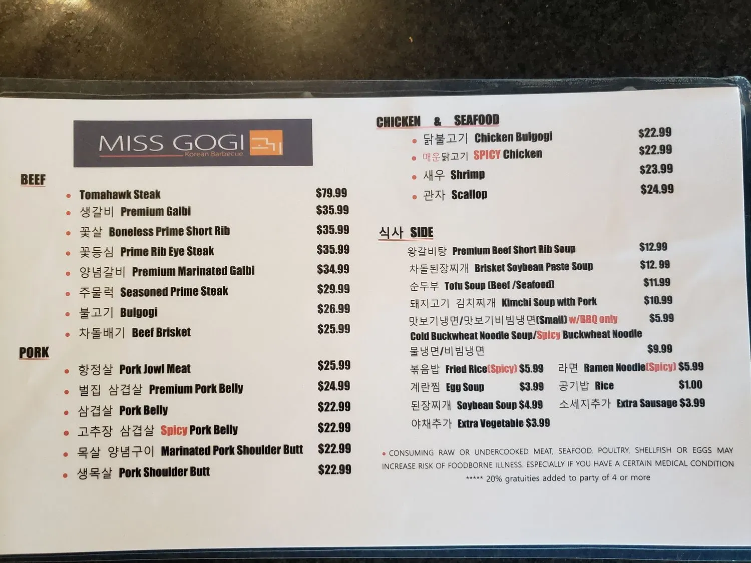 Menu 4