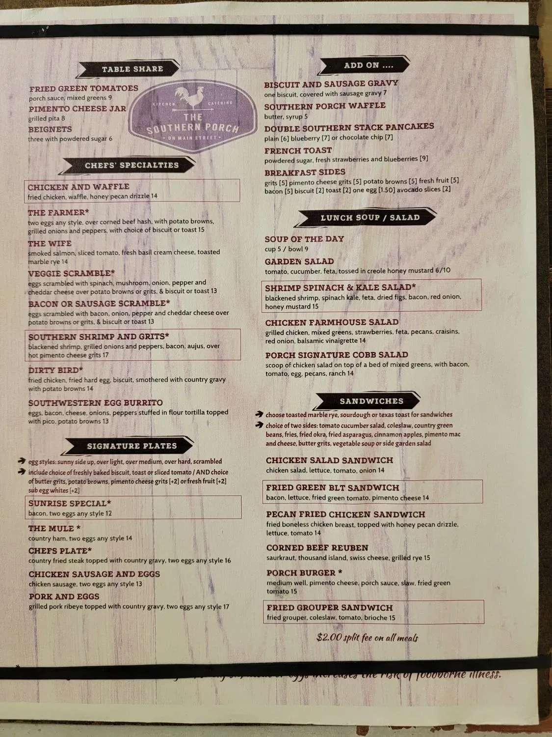 Menu 2