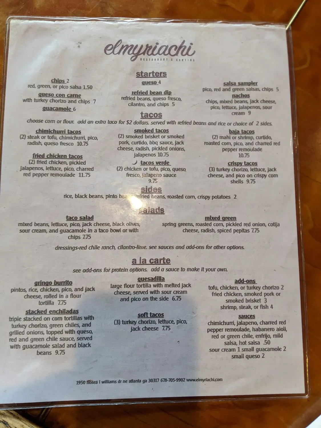 Menu 4