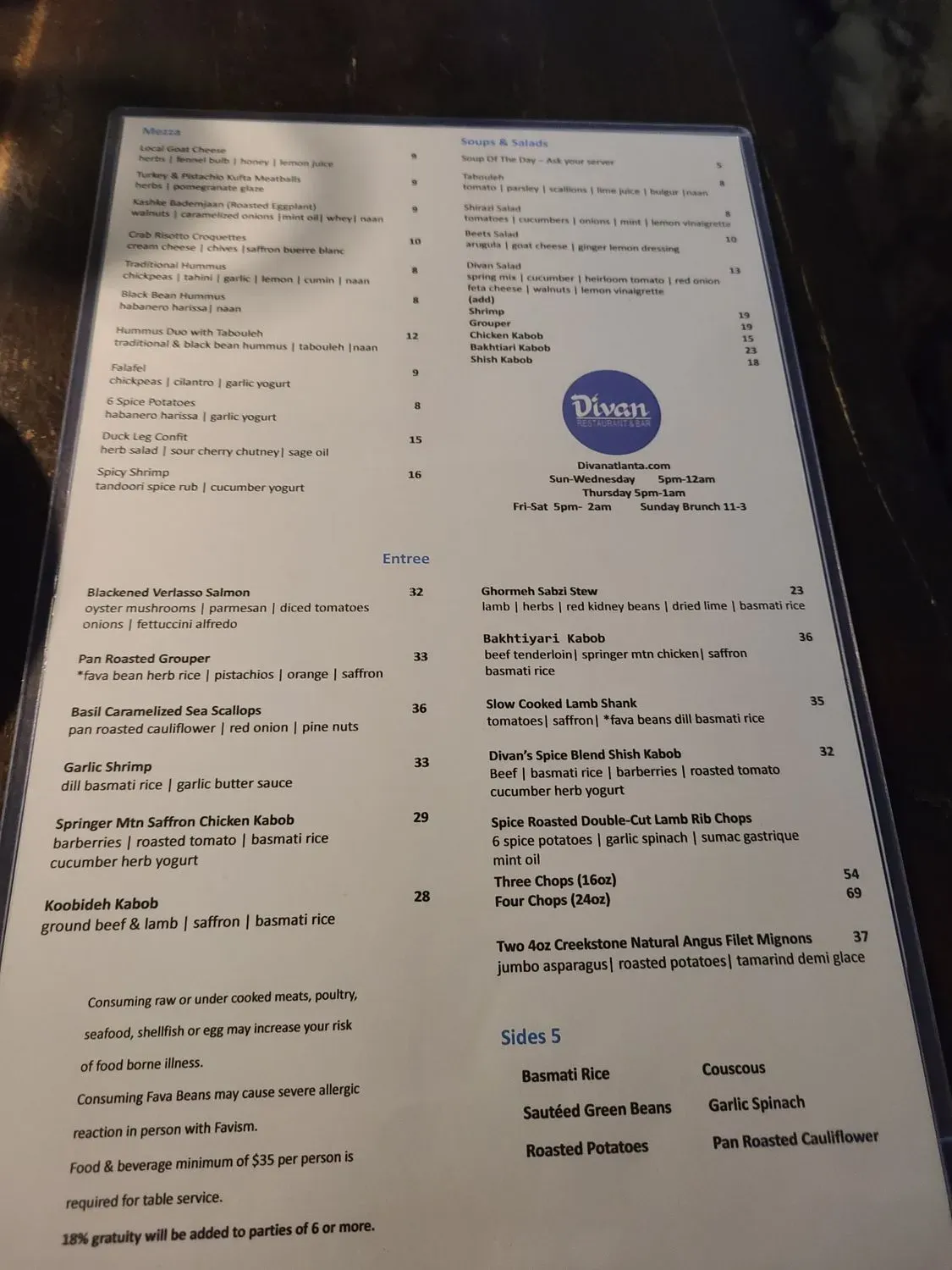 Menu 4