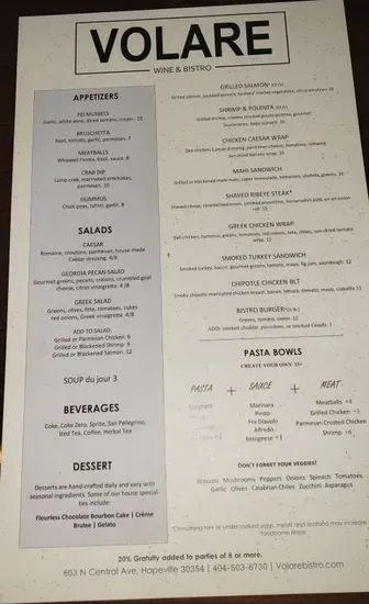 Menu 1