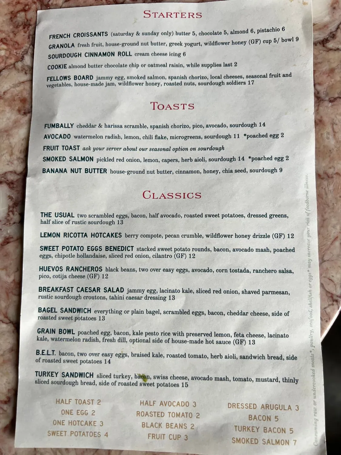 Menu 5