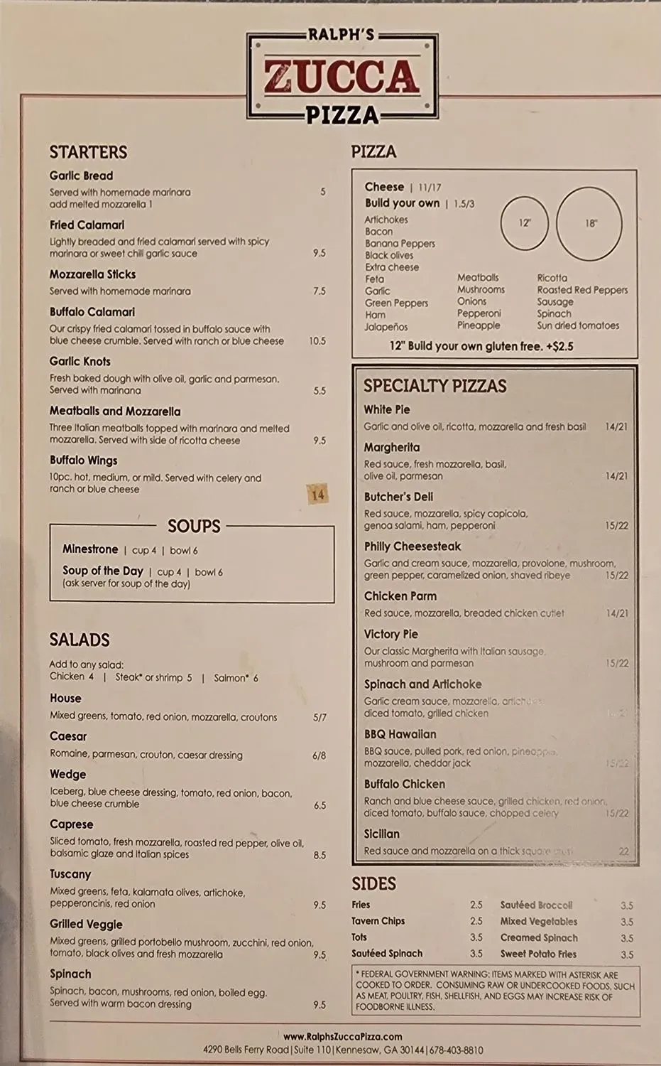 Menu 1