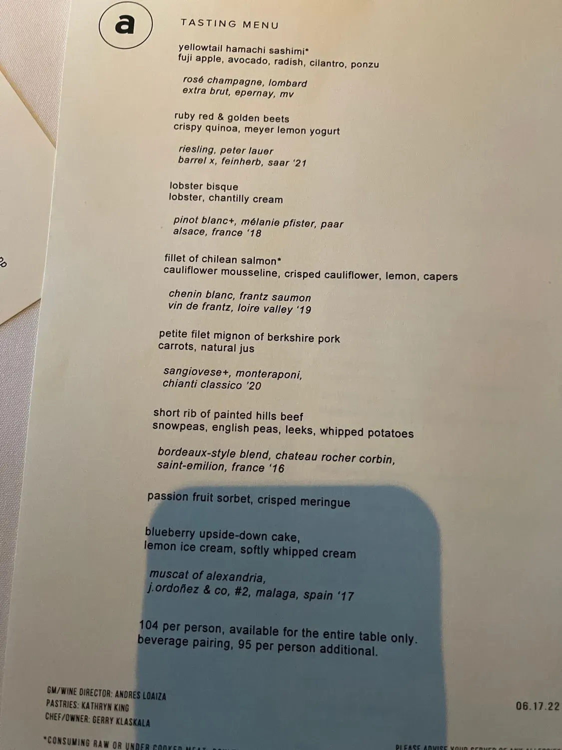 Menu 5