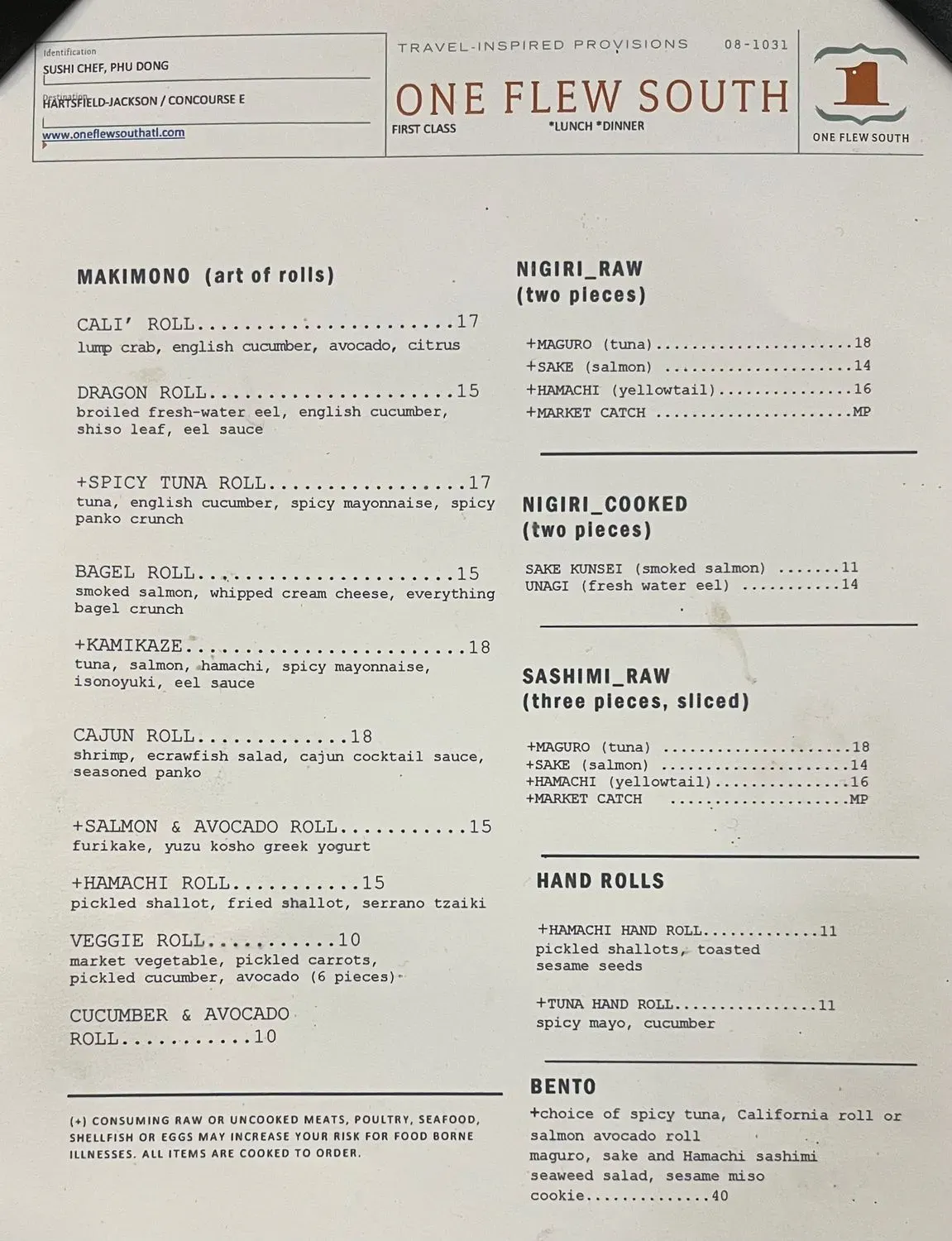 Menu 1