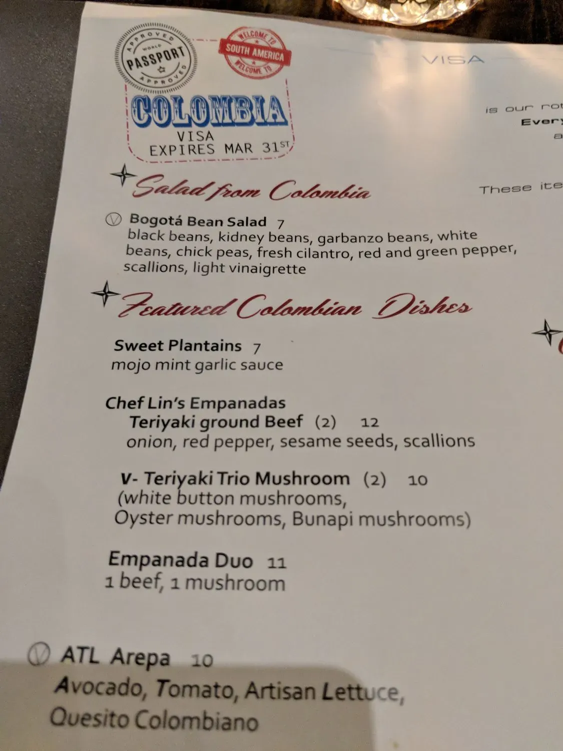 Menu 5