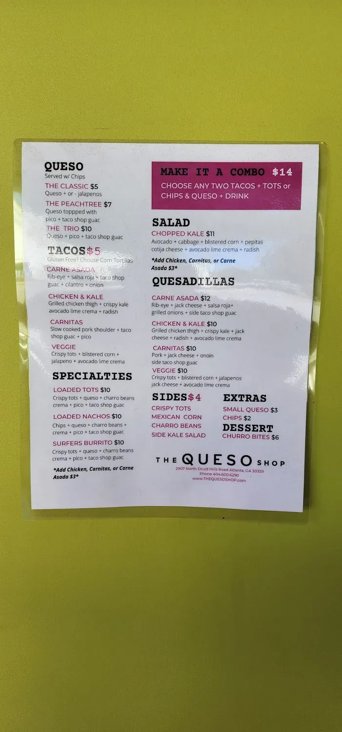 Menu 5