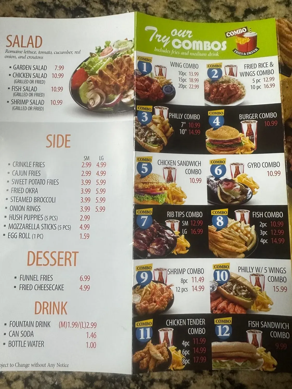 Menu 1