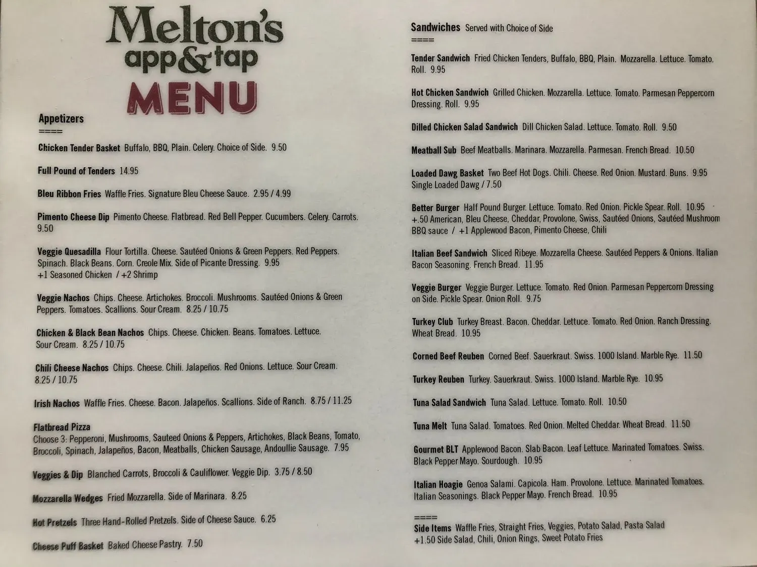 Menu 2