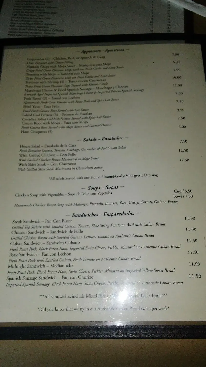 Menu 6