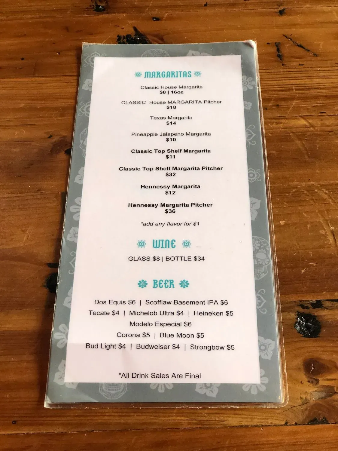 Menu 6