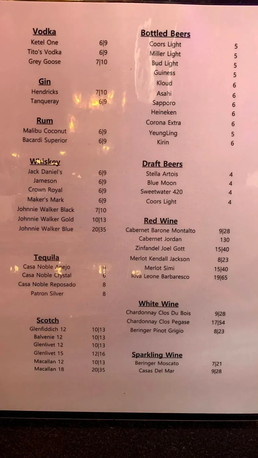 Menu 1