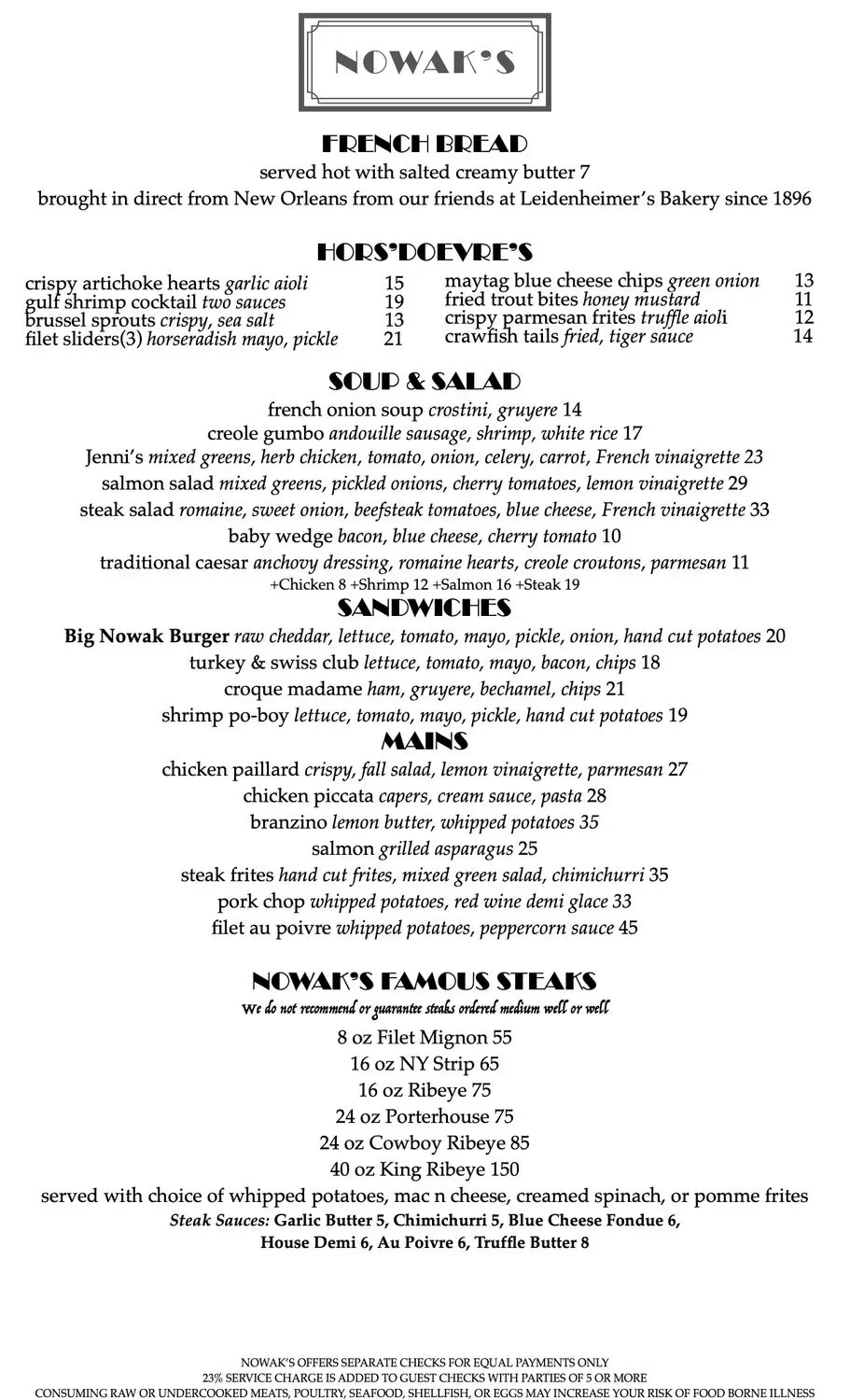 Menu 1