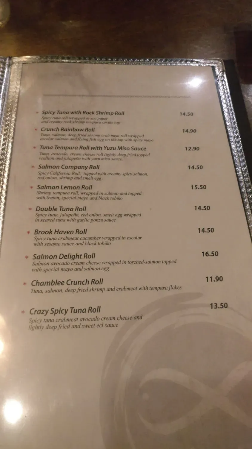 Menu 5