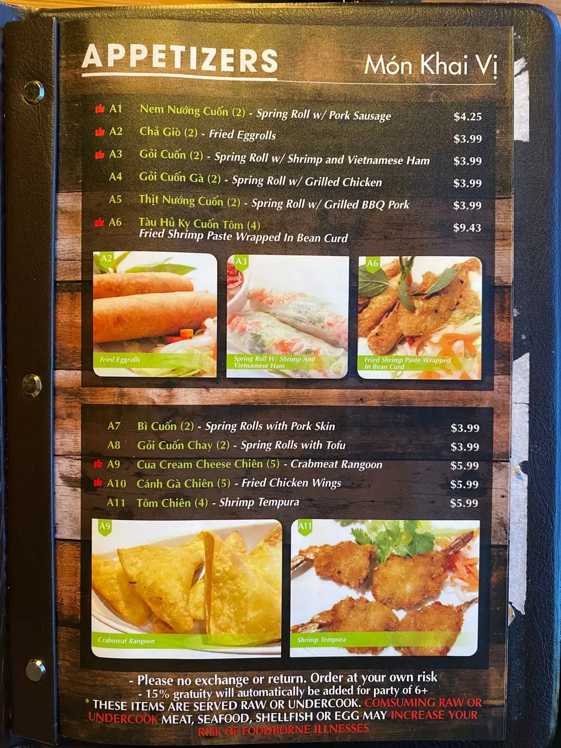 Menu 6