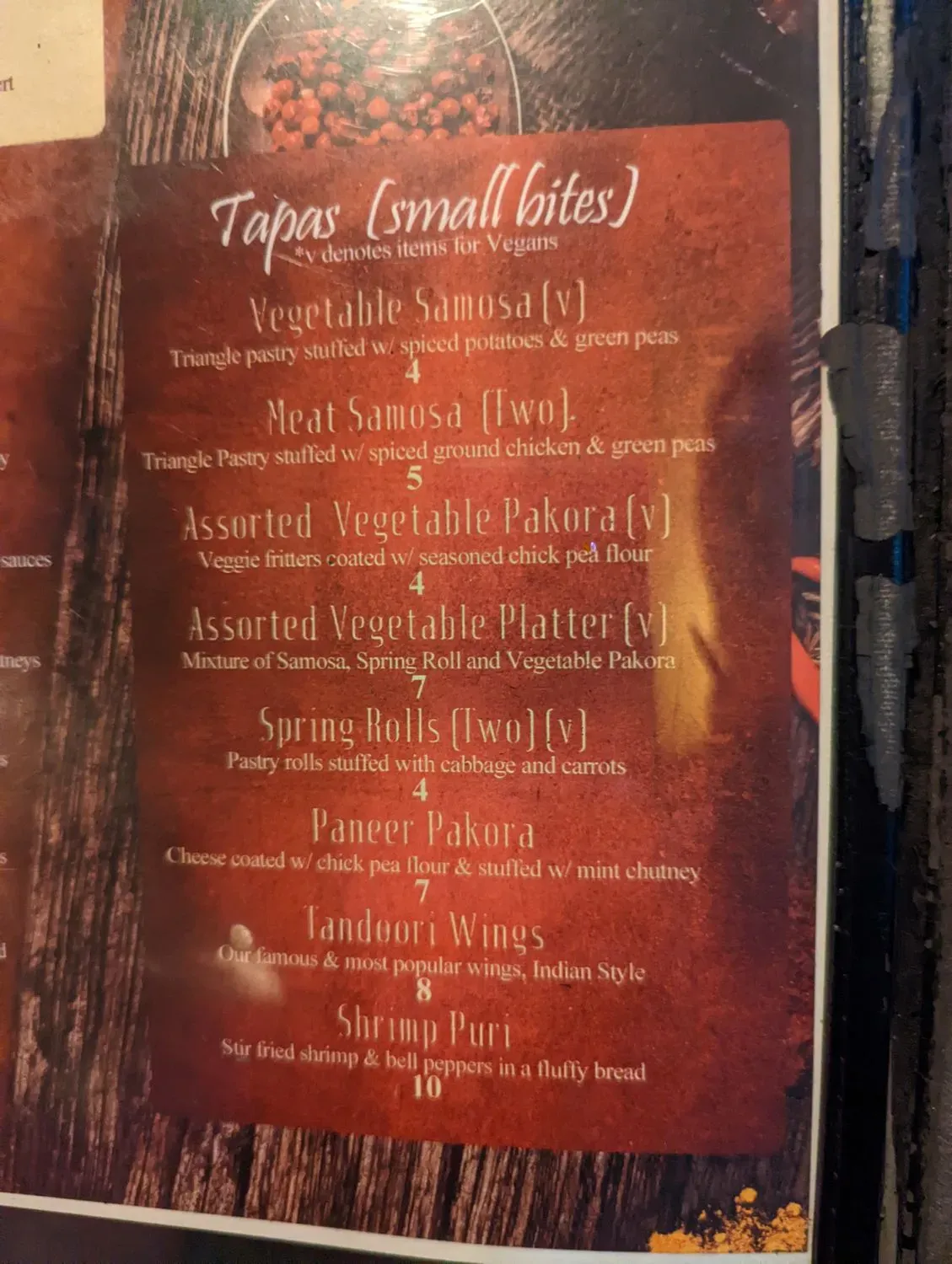 Menu 5