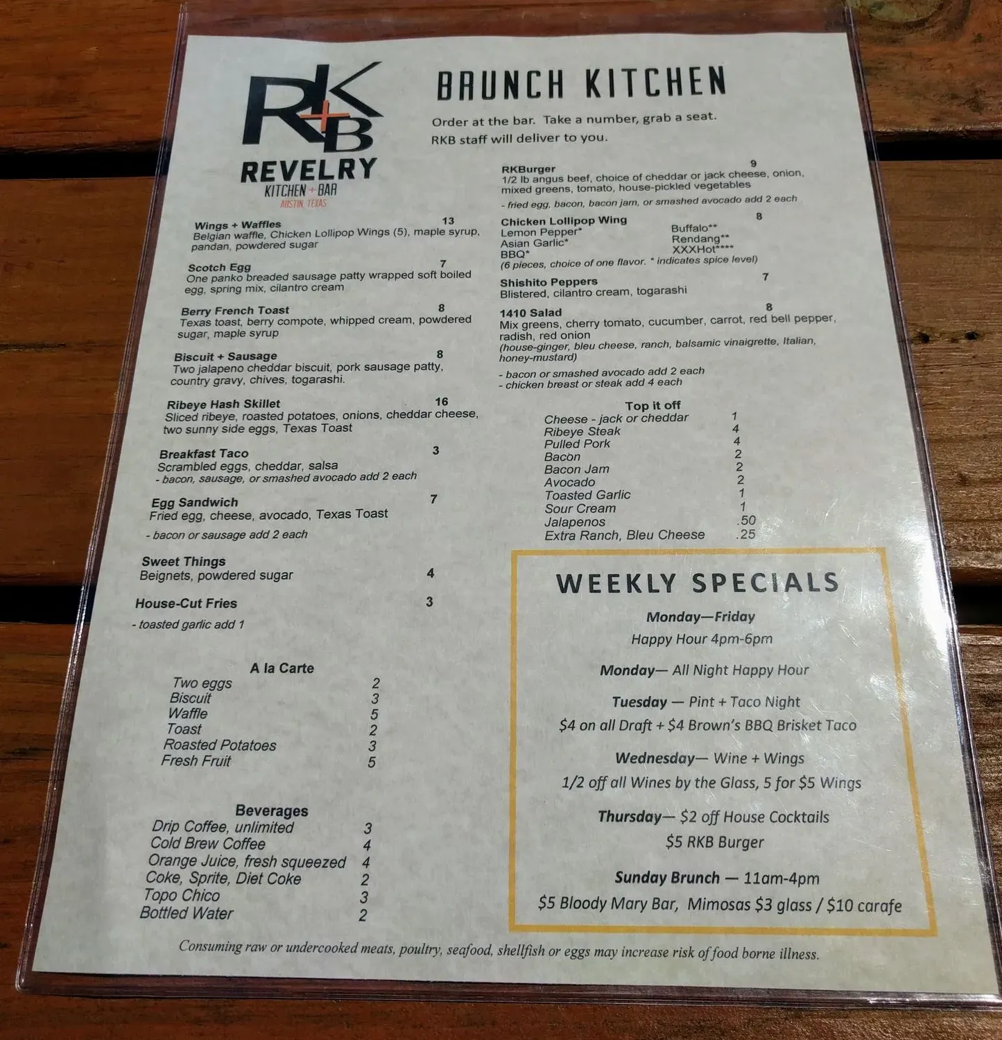 Menu 6