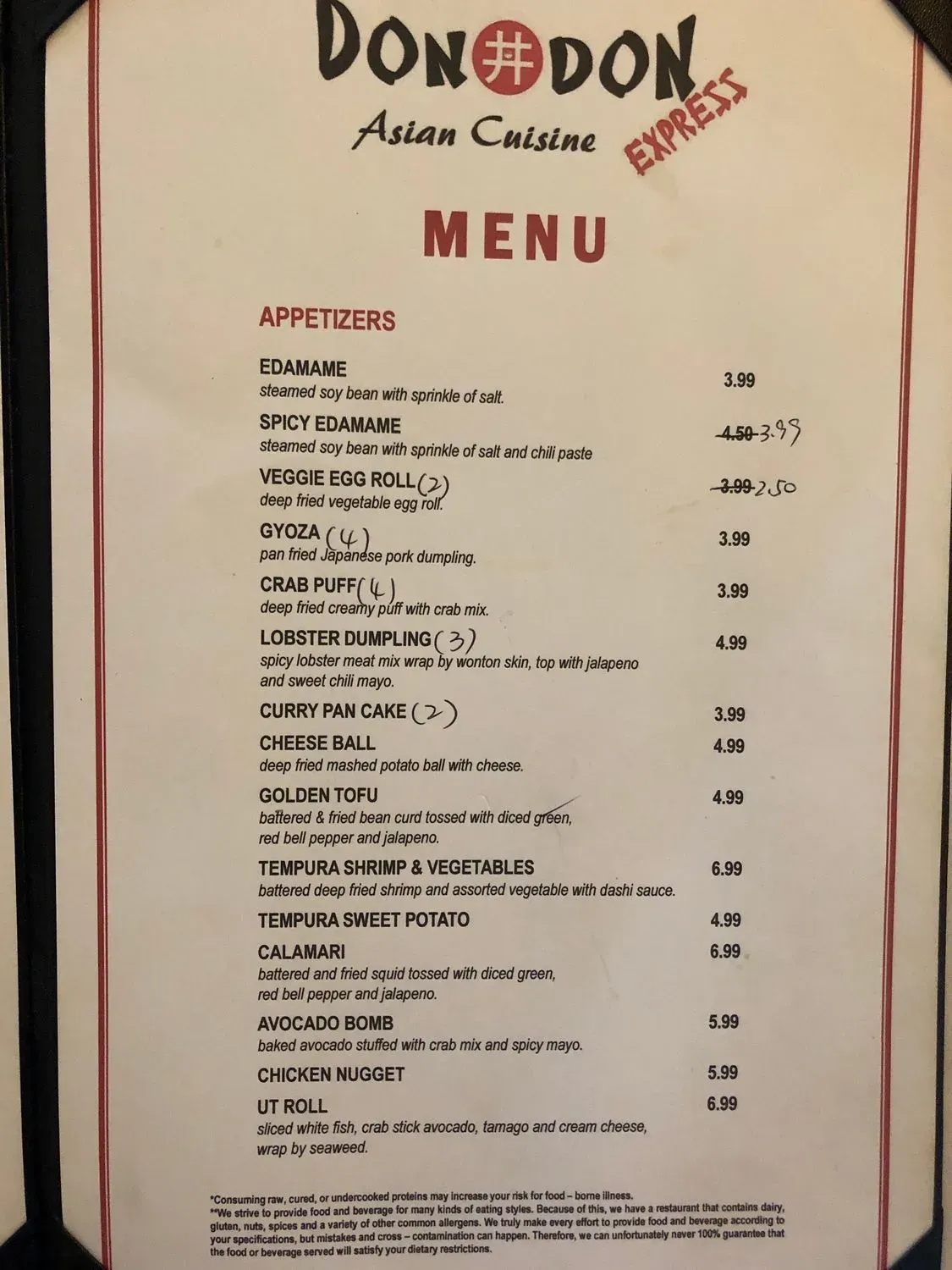 Menu 5