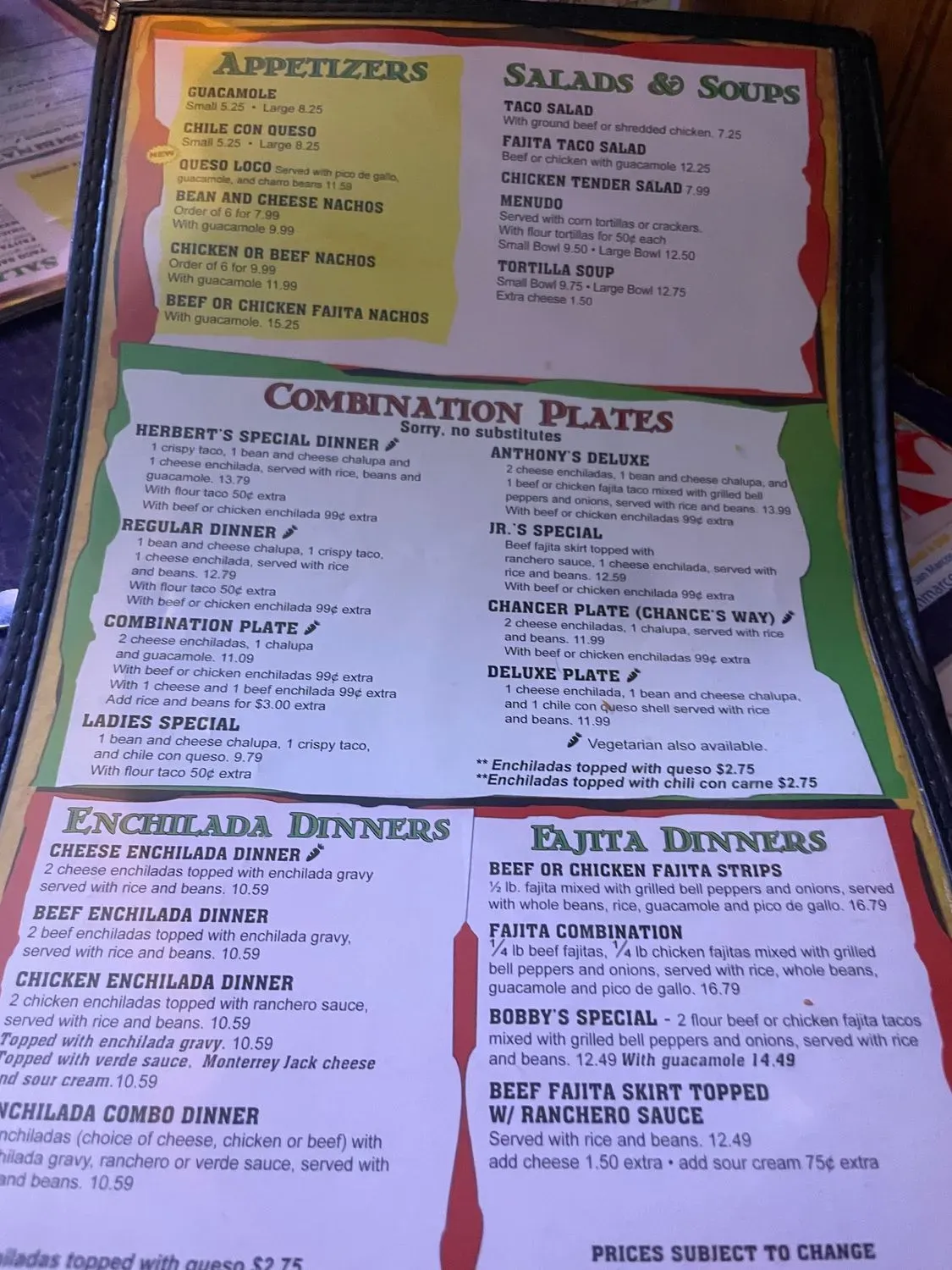 Menu 6