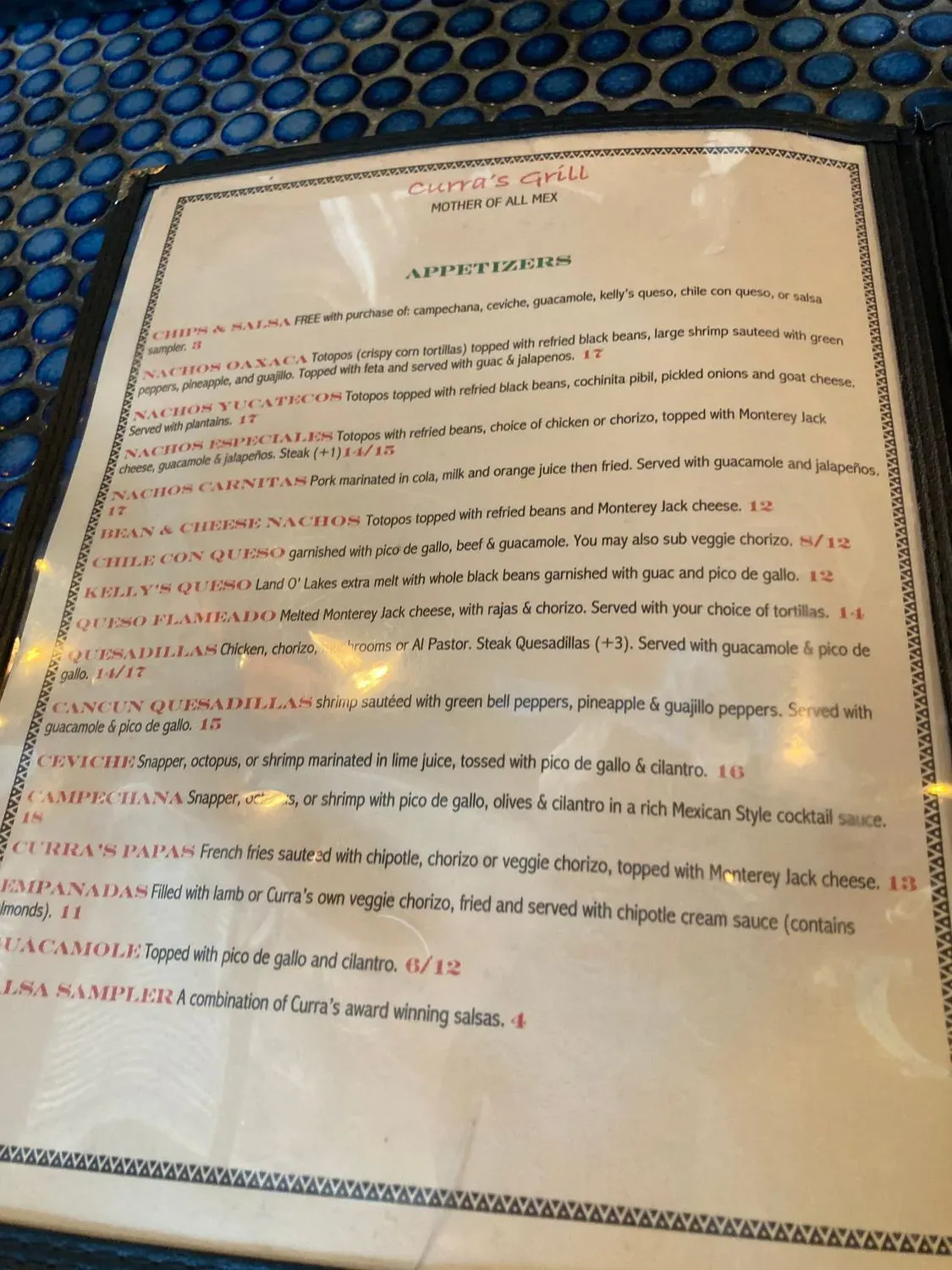 Menu 5