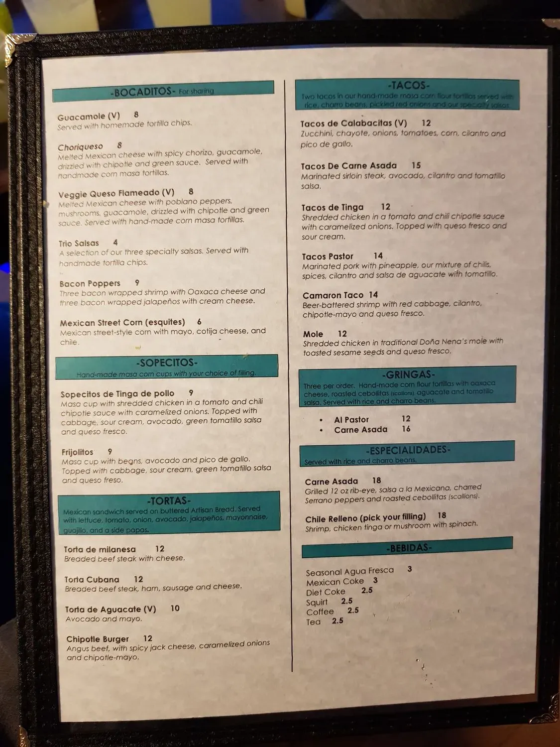 Menu 4