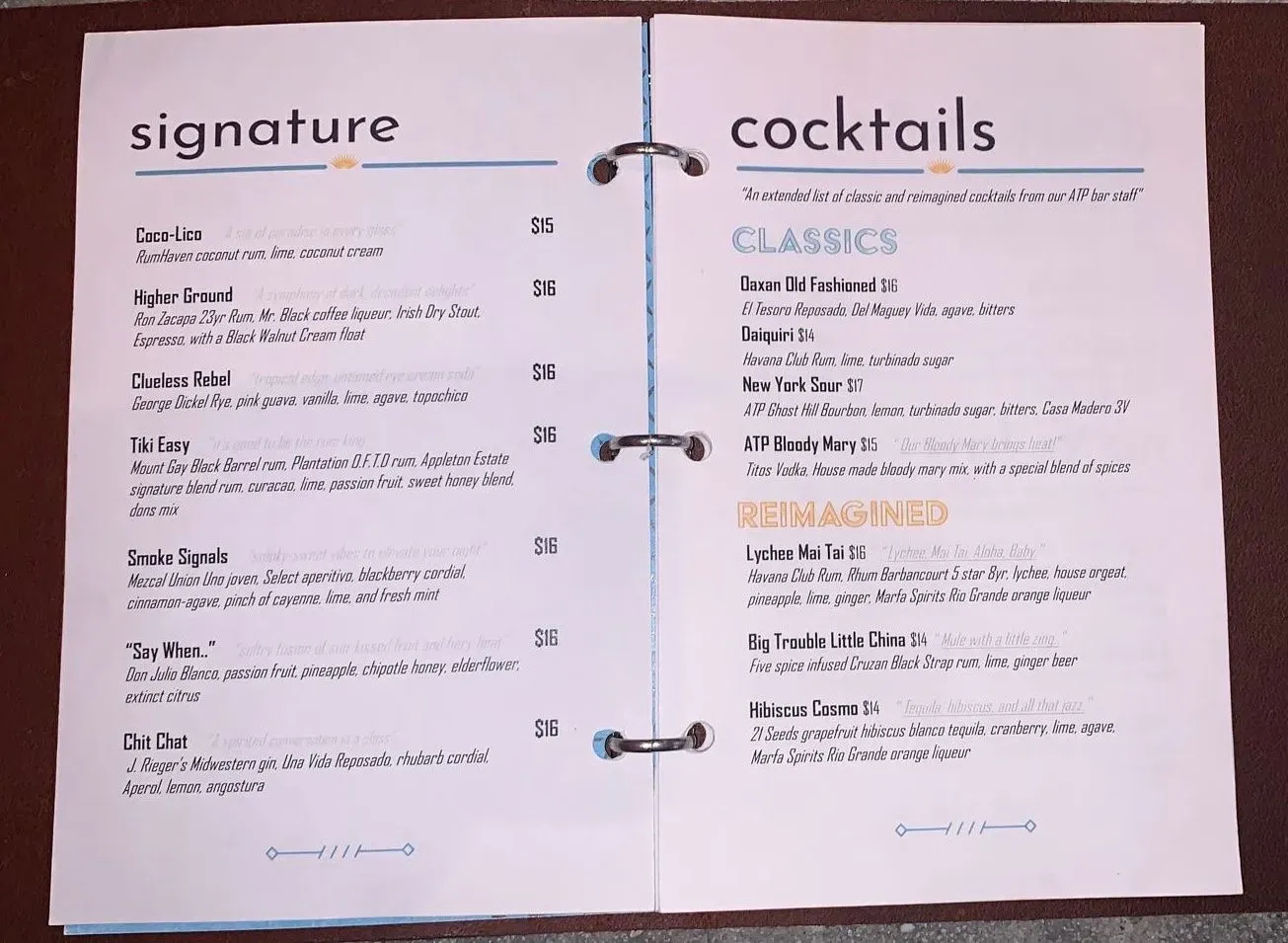 Menu 5