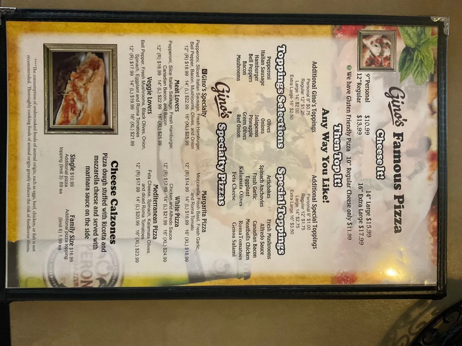 Menu 1