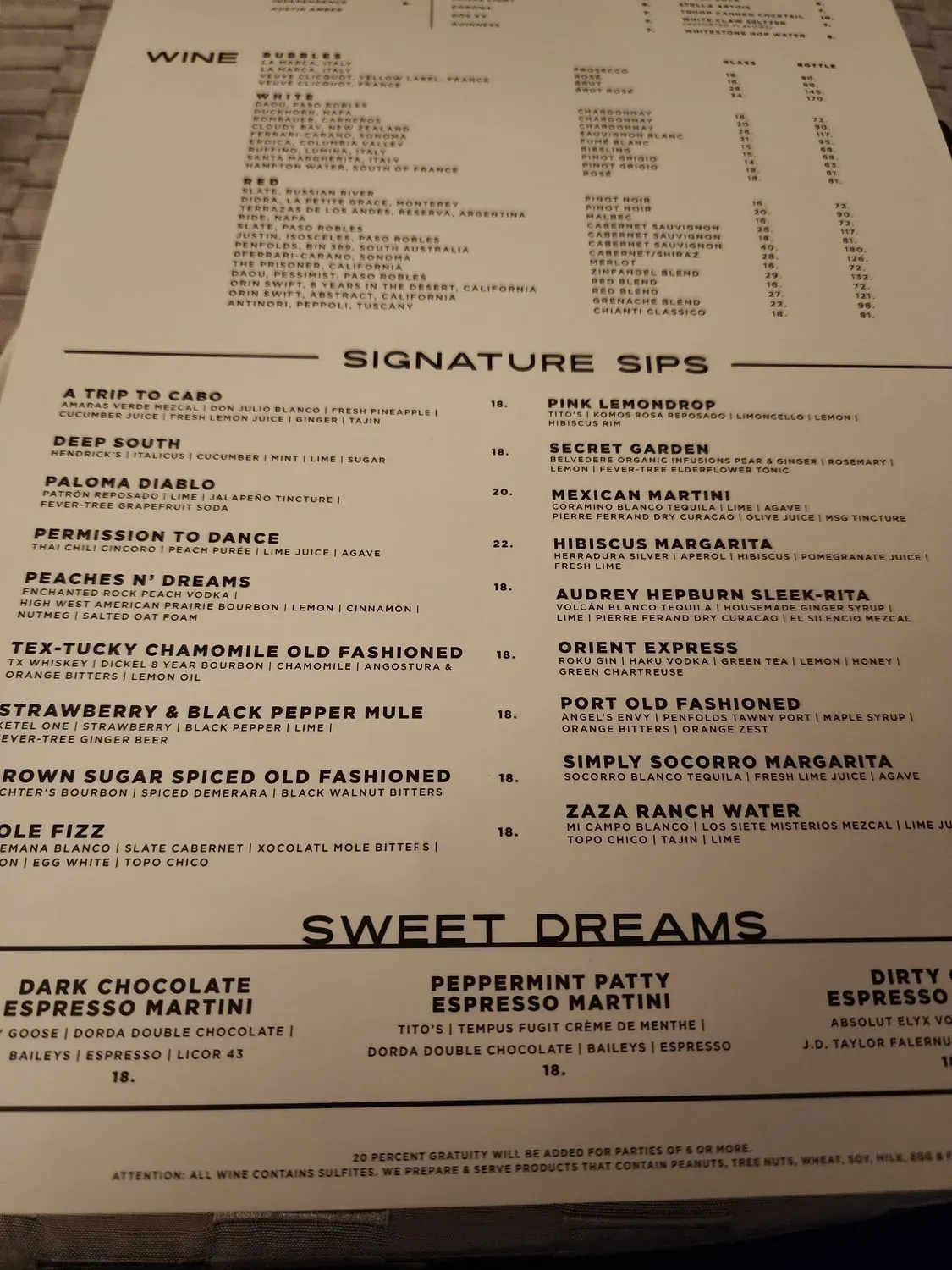 Menu 5