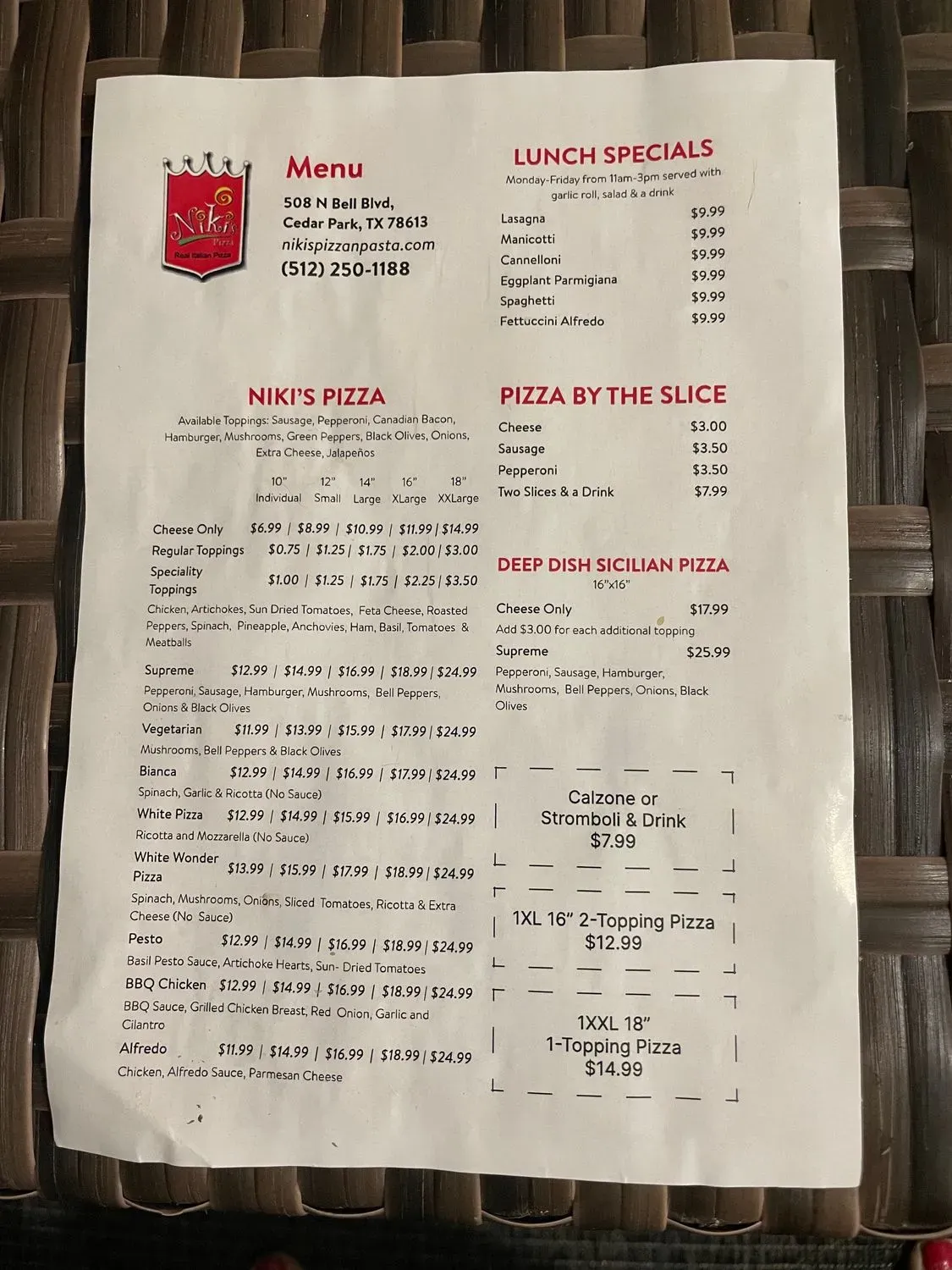 Menu 5