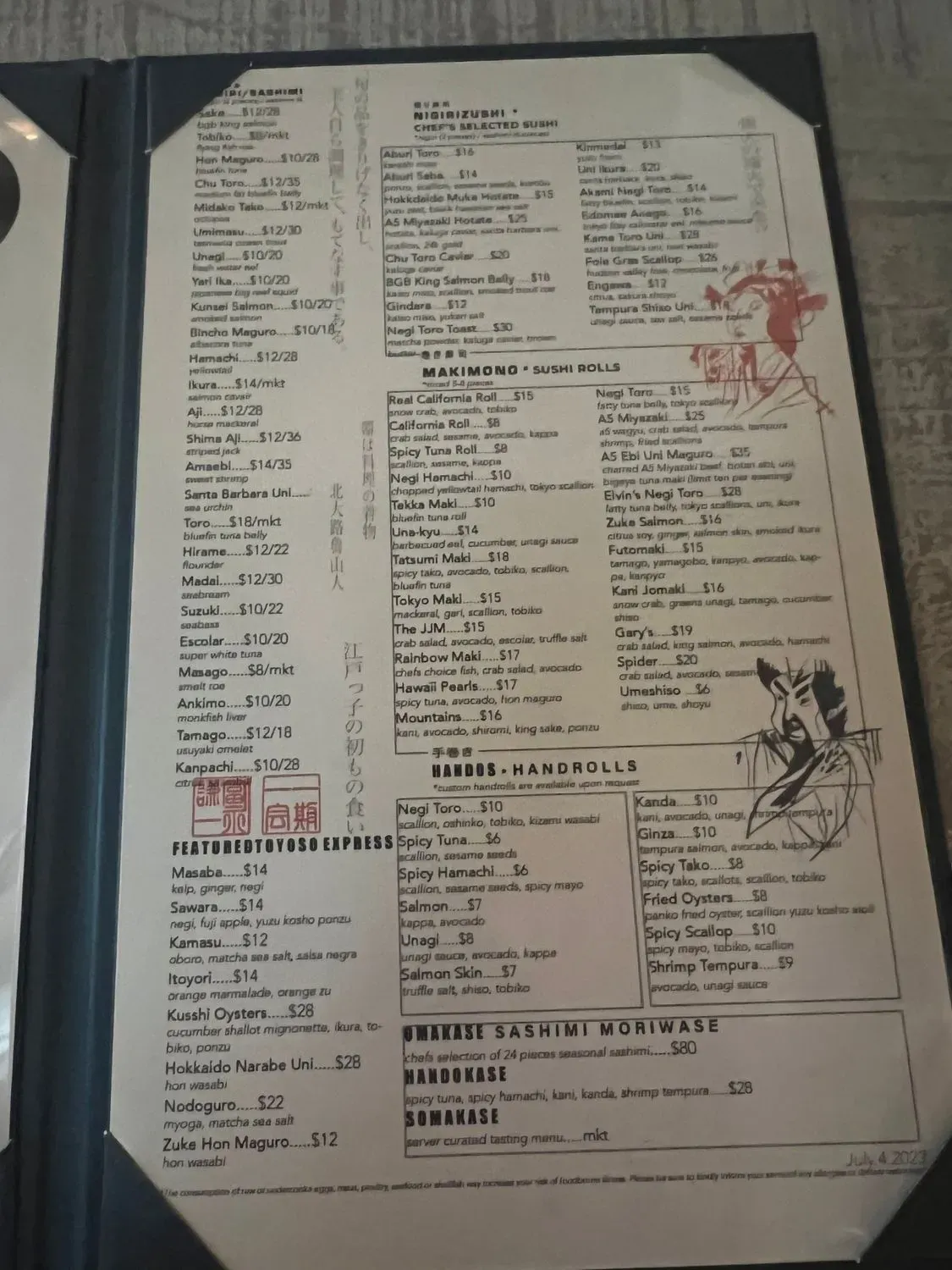 Menu 4