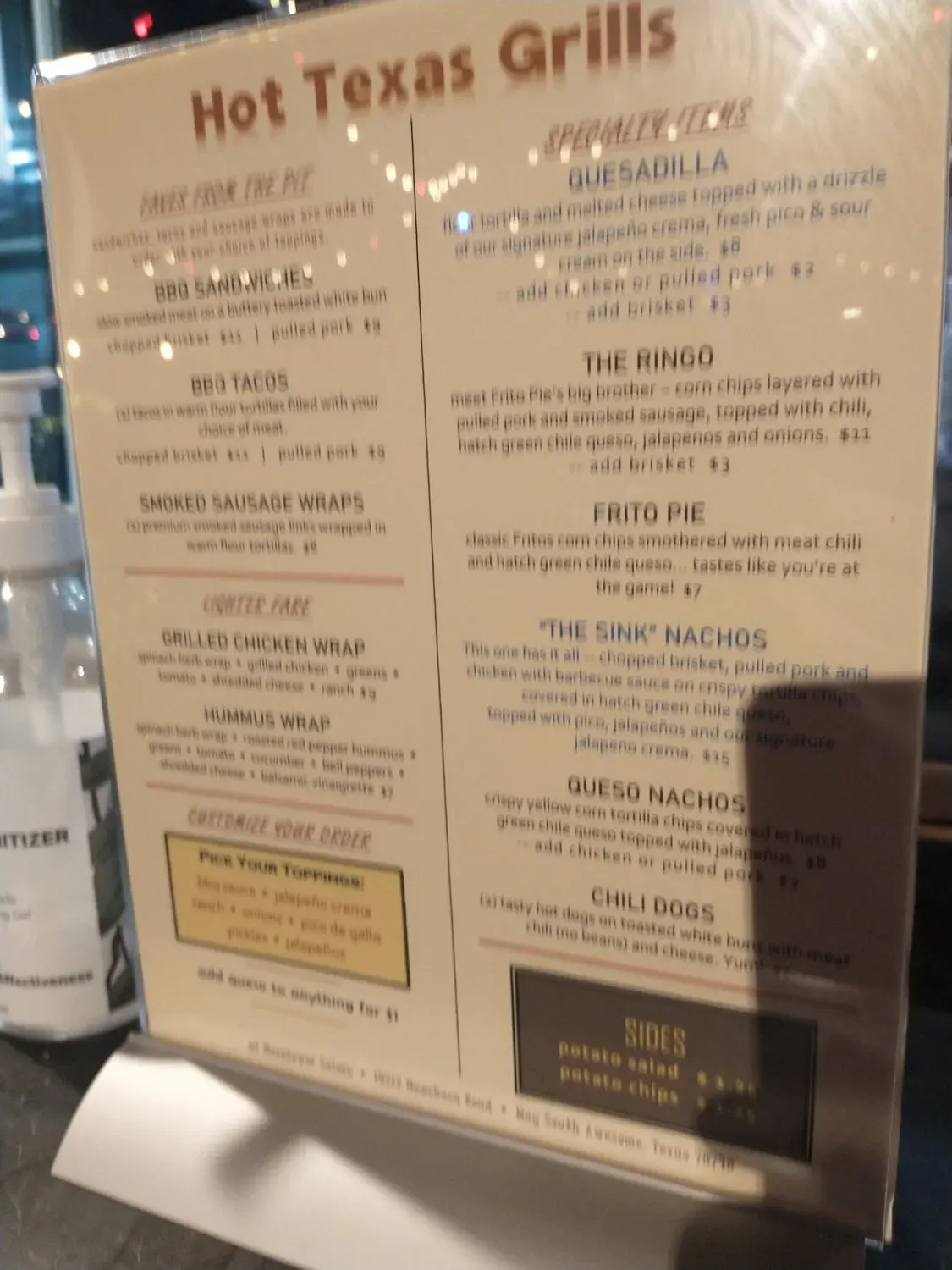 Menu 5